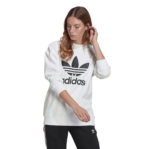 Adidas Trefoil Crew Sweatshirt | Pullover für Damen | Weiß