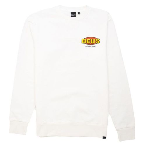Deus Chop Shop Crew Sweat | Pullover für Herren | Weiß