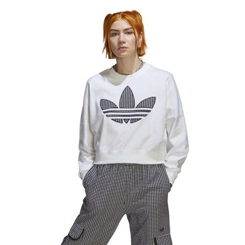 Adidas Oversized Loose Trefoil Sweatshirt | Pullover für Damen | Weiß