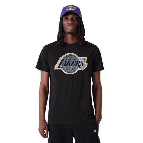 New Era LA Lakers NBA Outline Logo Tee | Shirts für Herren | Schwarz