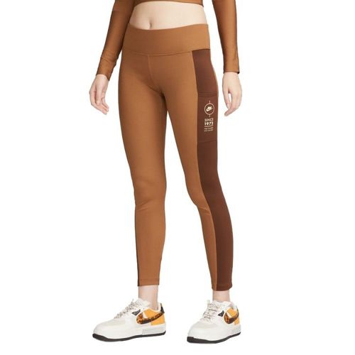 Nike Ribbed Utility Leggings | Leggings für Damen | Braun