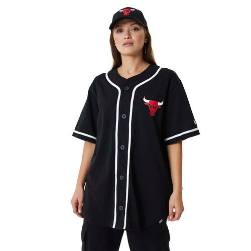 New Era Chicago Bulls Jersey Tee | Shirts für Damen | Schwarz