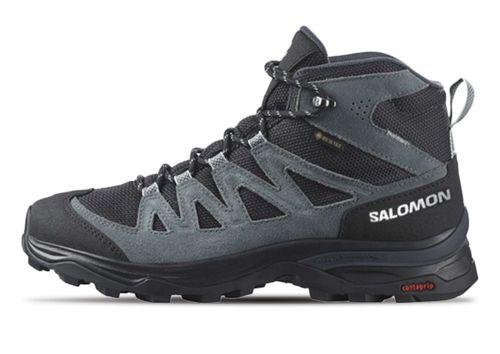 Salomon X Ward Leather Mid GTX | Wanderschuhe für Damen | Grau