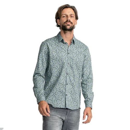 Petrol Industries Print Shirt | Hemden für Herren | Blau