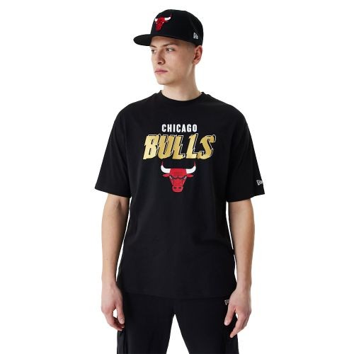 New Era Team Script Oversized Tee | Shirts für Herren | Schwarz
