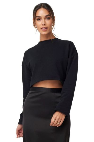 NA-KD Take Away Sweater | Pullover für Damen | Schwarz