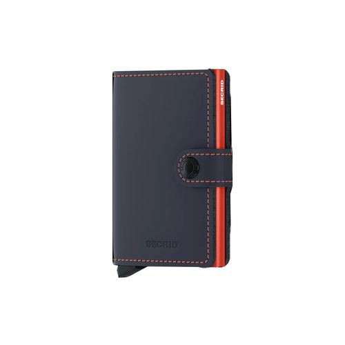 Secrid Miniwallet | Geldbeutel/Brustbeutel für Unisex | Matte Nightblue / Orange