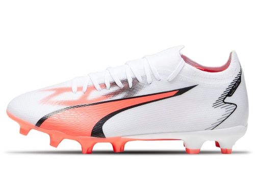 Puma Fussball Ultra Match FG/AG | Fußballschuhe für Unisex | Weiß