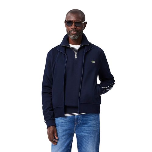 Lacoste Piqué Trainings Jacket | Zipper/Sweatjacken für Herren | Navy