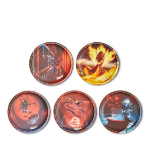 Ergobag Kletties-Set MATT | Accessoires Kinder für Kinder | Feuerdrache