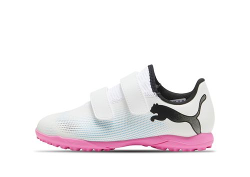 Puma Fussball Future 7 Play TT | Fußballschuhe für Kinder | White/pink