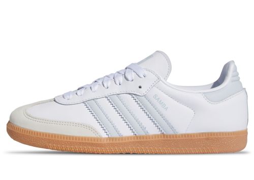 Adidas Samba OG | Sneaker für Damen | Cloud White / Halo Blue
