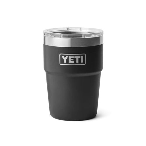 YETI Rambler 16 OZ Stackable Cup | Ausrüstung Outdoor für Unisex | Black