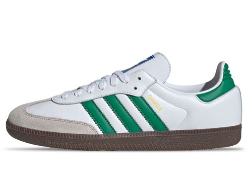 Adidas Samba OG | Sneaker für Unisex | White / Green / Gum 5