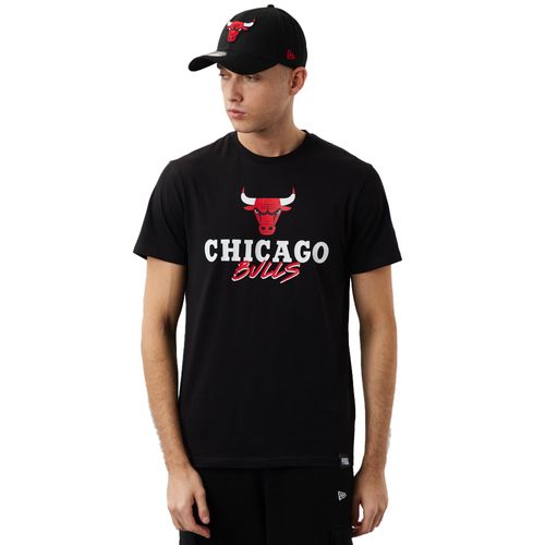 New Era Chicago Bulls Script Tee | Shirts für Herren | Black