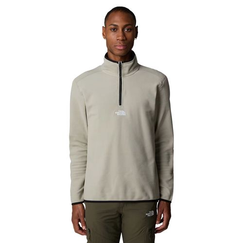 The North Face Glacier 1/4 Zip Fleece | Fleecepullover für Herren | Clay Grey