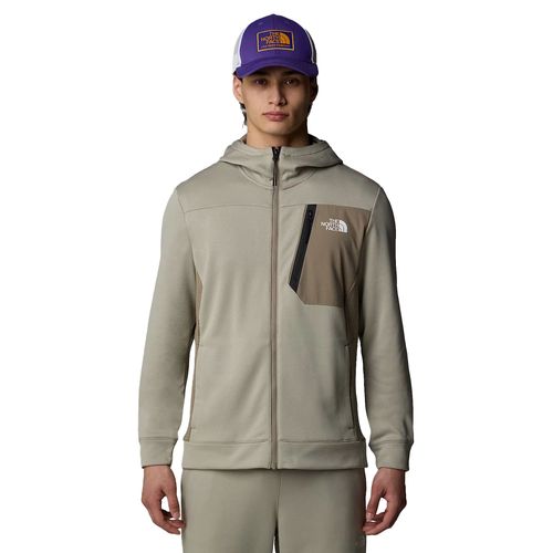 The North Face Mountain Athletics Full Zip Fleece Hoodie | Fleecejacken für Herren | Clay Grey / Cavern Grey