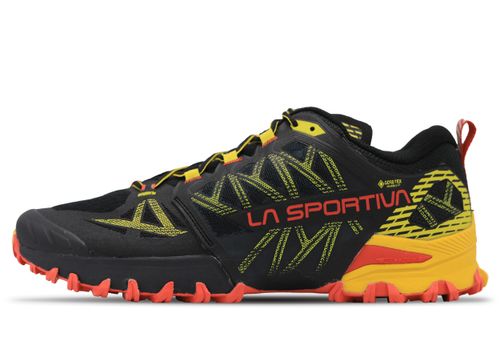 La Sportiva Bushido III Wide GTX | Laufschuhe für Damen | Black / Yellow
