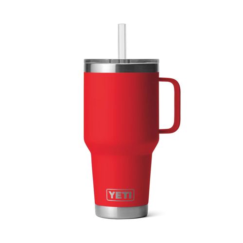 YETI Rambler® 35 OZ Straw Mug | Ausrüstung Outdoor für Unisex | Rescue Red