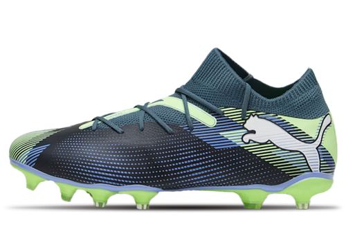 Puma Fussball Future 7 Match FG/AG | Fußballschuhe für Unisex | Gray Skies / White / Apple