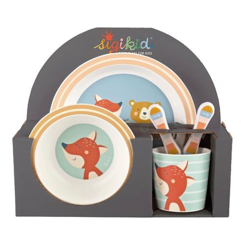 sigikid Geschirr-Set Fuchs | Accessoires Kinder für Kinder | Gelb