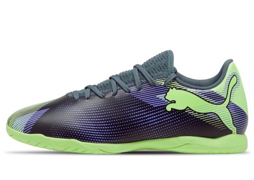 Puma Fussball Future 7 Play It | Fußballschuhe für Unisex | Gray Skies / Elektro Purple
