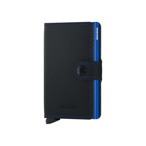 Secrid Miniwallet | Geldbeutel/Brustbeutel für Unisex | Matte Black / Blue