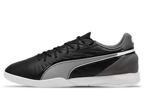Puma Fussball King Match IT | Fußballschuhe für Unisex | Black / White / Cool Dark Grey