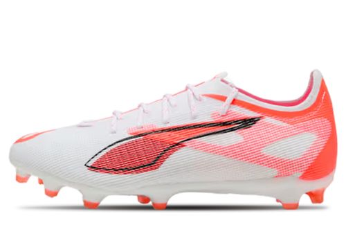 Puma Fussball Ultra 5 Pro FG/AG | Fußballschuhe für Unisex | White / Black / Glowing Red