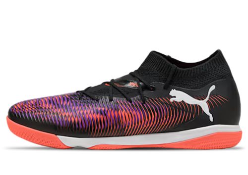 Puma Fussball Future 8 Match IT | Fußballschuhe für Unisex | Black / White / Glowing Red