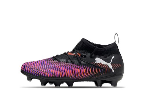 Puma Fussball Future 8 Match FG/AG Jr | Fußballschuhe für Kinder | Black / White / Glowing Red