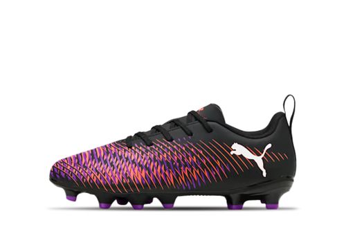 Puma Fussball Future 8 Play FG/AG JR | Fußballschuhe für Kinder | Black / White / Glowing Red