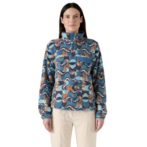 Patagonia Lightweight Synchilla Snap-T Fleece | Bekleidung Outdoor für Damen | Swallowtail Geo / Still Blue