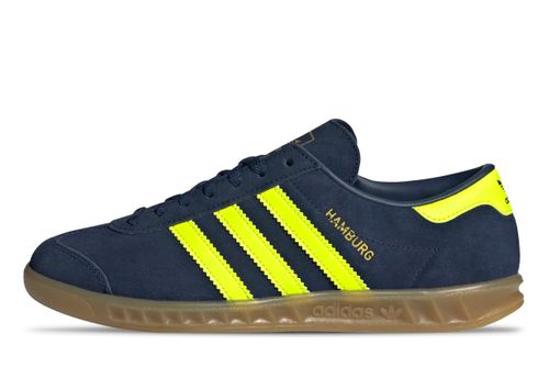 Adidas Hamburg | Sneaker für Damen | Night Indigo / Solar Yellow / Gold Metallic