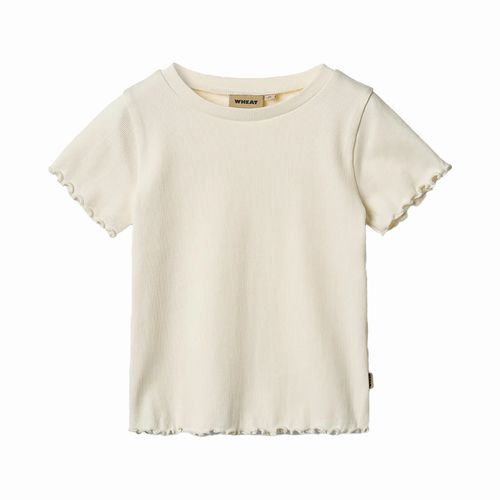 Wheat Alicia Rib Tee | Shirts für Kinder | Ivory