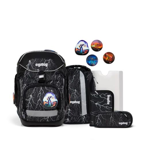 Ergobag PACK Schulrucksack-Set | Schulranzen für Kinder | Super Reflektbär