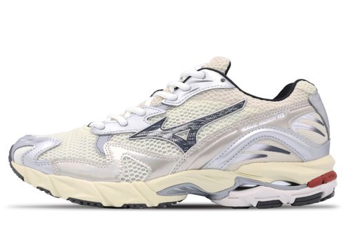 Mizuno Wave Rider 10 | Sneaker für Unisex | Snow White / Black Sand / Ryth