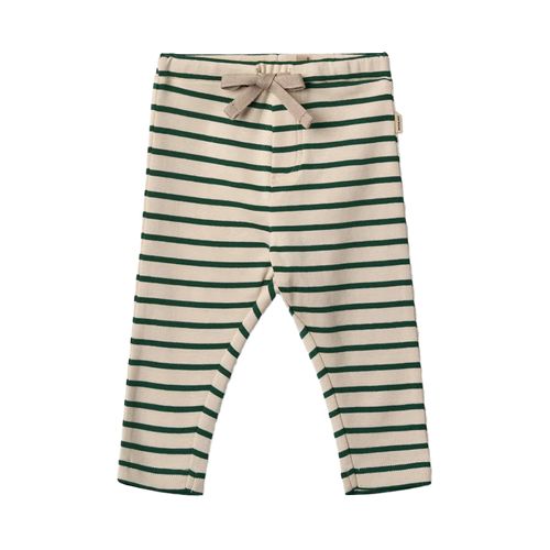Wheat Jersey Pants Manfred | Lange Hosen für Kinder | Green Stripe
