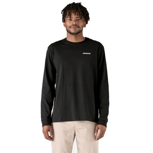Patagonia P-6 Logo Responsibili Longsleeve | Longsleeves für Herren | Black
