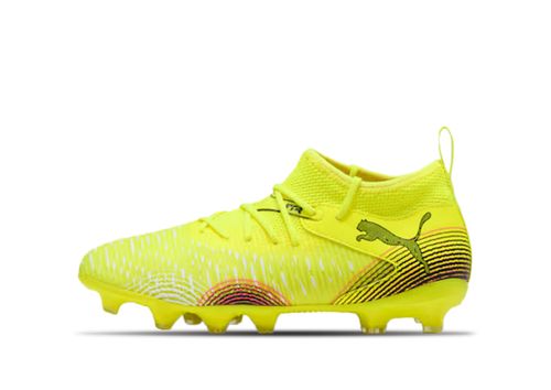 Puma Fussball Future 8 Match FG/AG Jr | Fußballschuhe für Kinder | Yellow Alert / Black / Sun Str