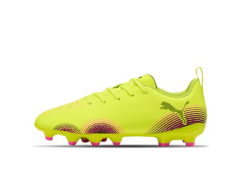 Puma Fussball Future 8 Play FG/AG JR | Fußballschuhe für Kinder | Yellow Alert / Black / Sun Str