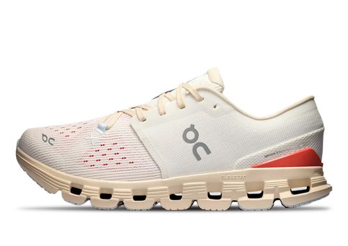 On Running Cloud X 4 | Laufschuhe für Damen | Ivory / Salmon