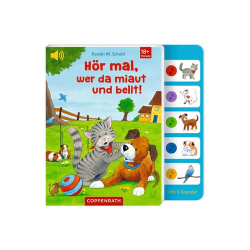 Coppenrath Hör mal, wer da miaut und bellt! | Bücher für Kinder | Mehrfarbig