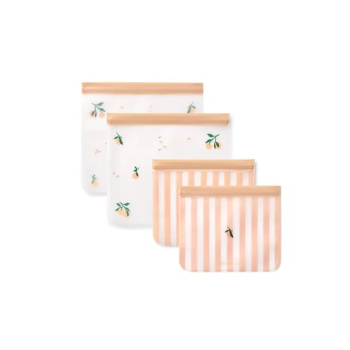 Liewood Rebus Reusable Foodbags | Accessoires Kinder für Kinder | Peach / Sea Shell