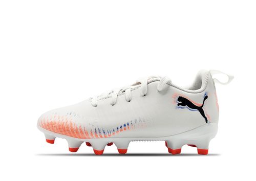 Puma Fussball Future 8 Play FG/AG JR | Fußballschuhe für Kinder | White / Black / Glowing Red