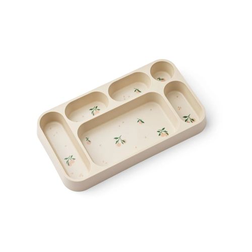 Liewood Mosu Trennteller | Accessoires Kinder für Kinder | Peach / Sea Shell