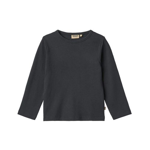 Wheat Rippstrick Longsleeve Milo | Longsleeves für Kinder | Navy