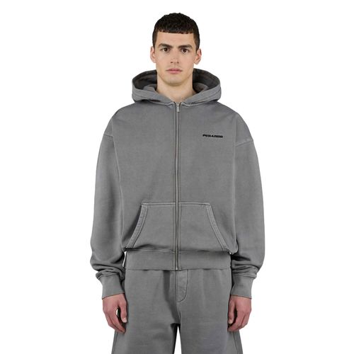 Pegador Logo Oversized Sweat Jacket | Zipper/Sweatjacken für Herren | Vintage Grey