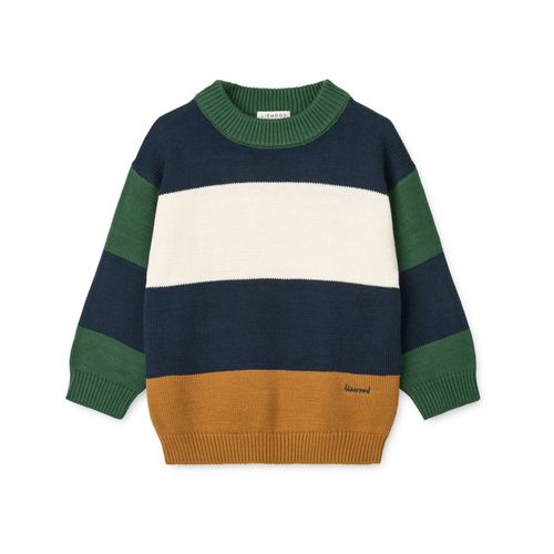 Liewood Orlane Strickpullover | Pullover für Kinder | Classic Navy / Multi Mix
