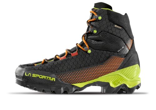 La Sportiva Aequilibrium ST GTX | Wanderschuhe für Herren | Carbon / Lime Punch